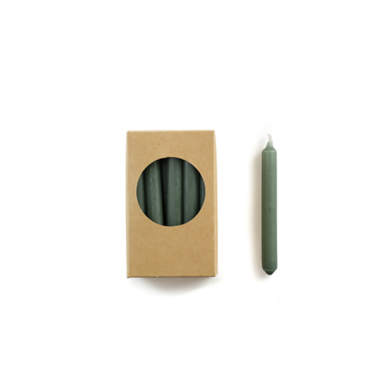Rustik Lys potloodkaarsjes Forest green 1,2 × 10 cm