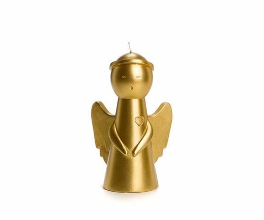 Rustik Lys - Kerze Weihnachtsengel gold