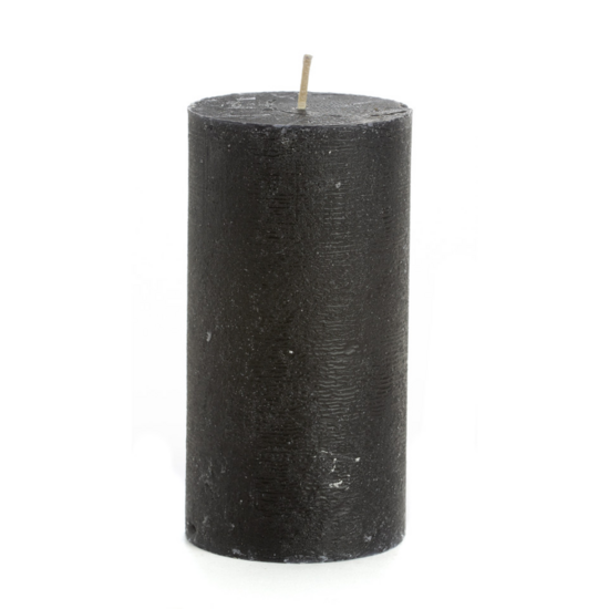 Rustik Lys – Rustikale Kerze 7 x 13,5 cm schwarz