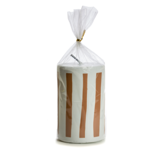 Rustik Lys - Outdoor Stumpenkerze Stripes Siena Kneusje