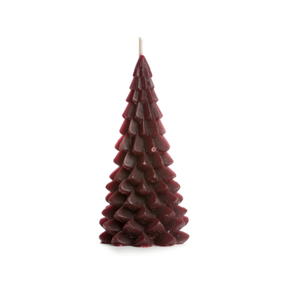 Rustik Lys – Weihnachtsbaumkerze Aubergine M