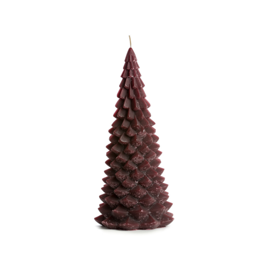 Rustik Lys - Weihnachtsbaumkerze Aubergine L