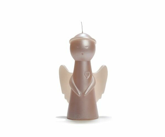 Rustik Lys - Kerze Weihnachtsengel hautmetallisch