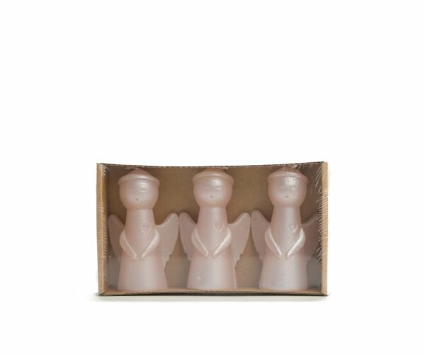 Rustik Lys - Candle Christmas Angel XS skin metallic s/3