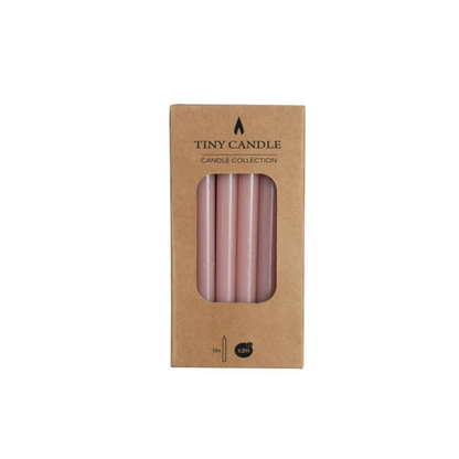Bleistiftkerzen mauve s/12
