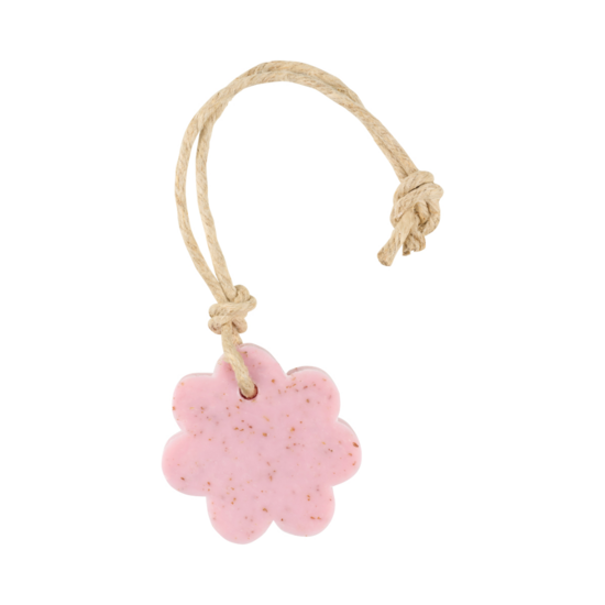 Mein Stil – Seifenanhänger Blume Altrosa mit Kleie-Rose