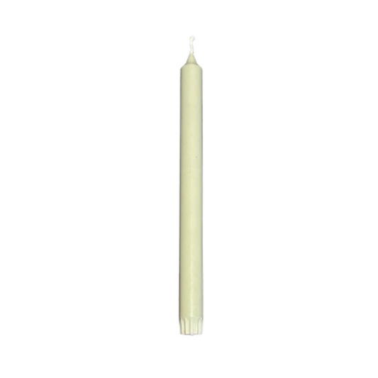 Rustik Lys – Stearine-Tafelkerze 2,2 x 28 cm, staubgrün