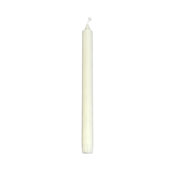 Rustik Lys dinerkaars stearine Wit 2,2 × 28 cm