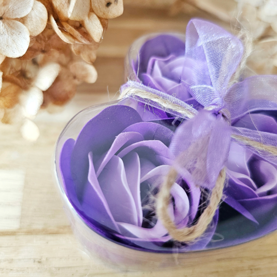 Thistle Rose - Lavendel Seifenblumen, 3er-Set