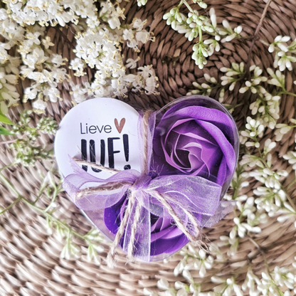 Thistle Rose – Seifenblumen Lavendel, 3er-Set – Liebe Lehrerin