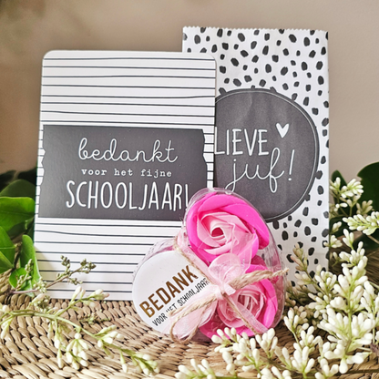 Thistle Rose – Seifenblumen Zuckerwatte, 3er-Set – Danke für das Schuljahr
