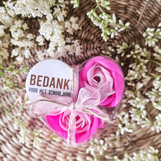 Thistle Rose – Seifenblumen Zuckerwatte, 3er-Set – Danke für das Schuljahr