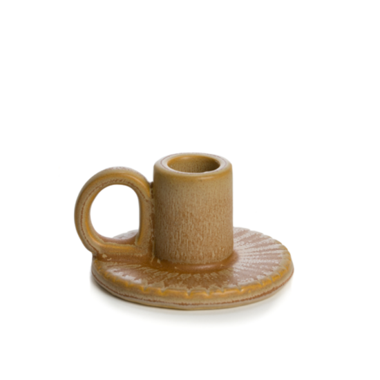 Rustik Lys kandelaar Sun terracotta
