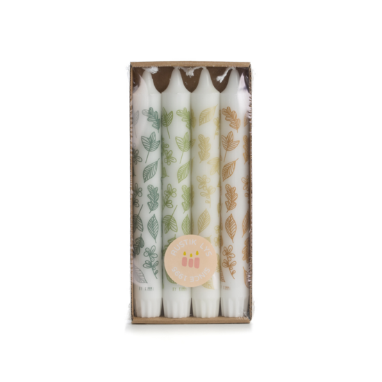 Rustik Lys – Stearin-Dinnerkerze von Kimmi Leaf s/4