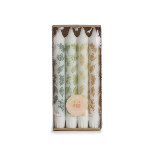 Rustik Lys – Stearin-Dinnerkerze von Kimmi Leaf s/4
