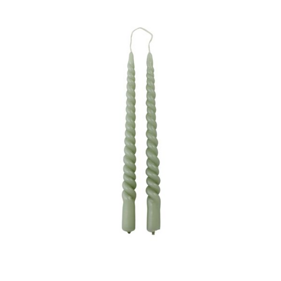 Rustik Lys Swirl dinerkaars Dusty green 2,1 × 29 cm - afbeelding 1
