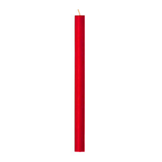 Rustik Lys - Tafelkerze 2,1 x 30 cm rot