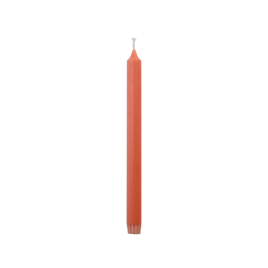 Rustik Lys - Stearin-Tafelkerze 2,2 x 28 cm coral