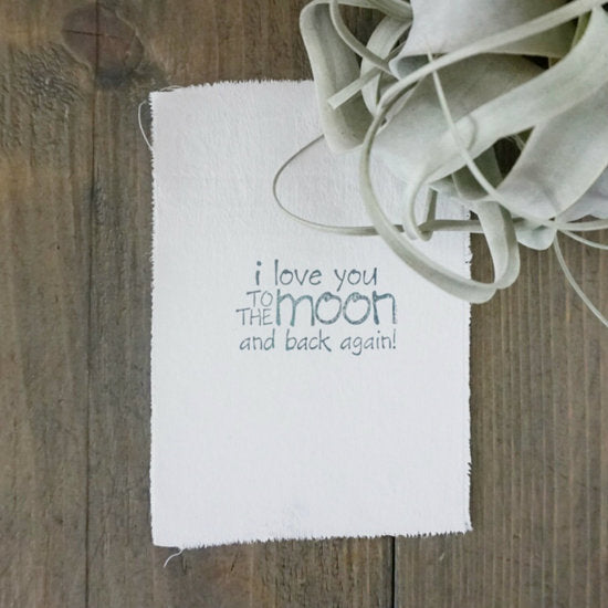 AfroDutchPaperStone – Karte: Ich liebe dich bis zum Mond