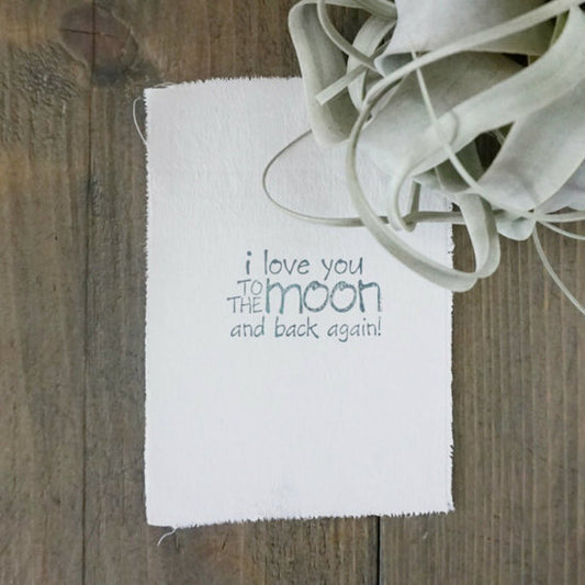 AfroDutchPaperStone – Karte: Ich liebe dich bis zum Mond