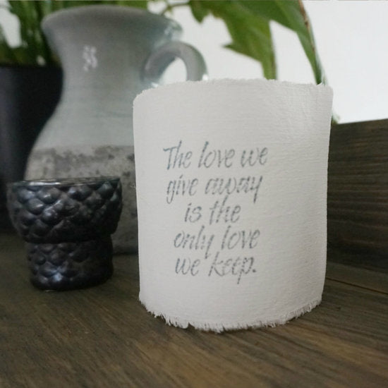 AfroDutchPaperStone - Teelichthalter Die Liebe
