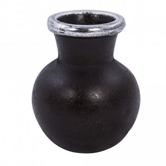 PTMD - Vase Aluminium Zweifarbig Braun