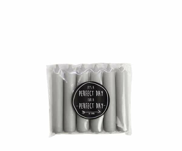 Rustik Lys – Geschenk-Dinnerkerze Cool Grey