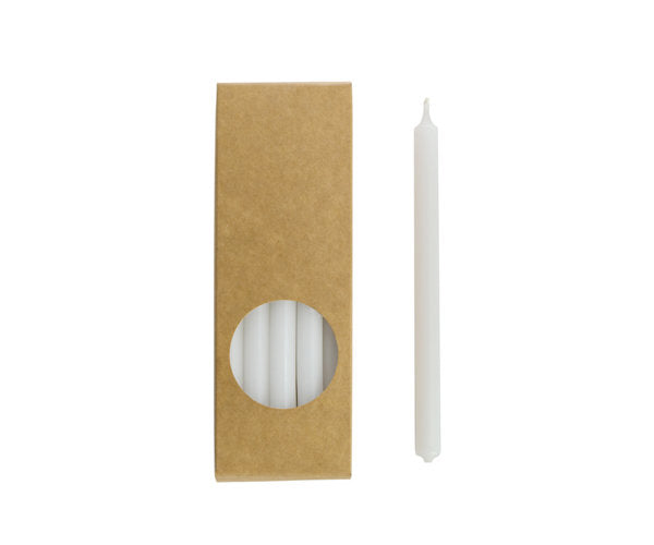 Rustik Lys potloodkaarsjes Wit 1,2 × 17,5 cm