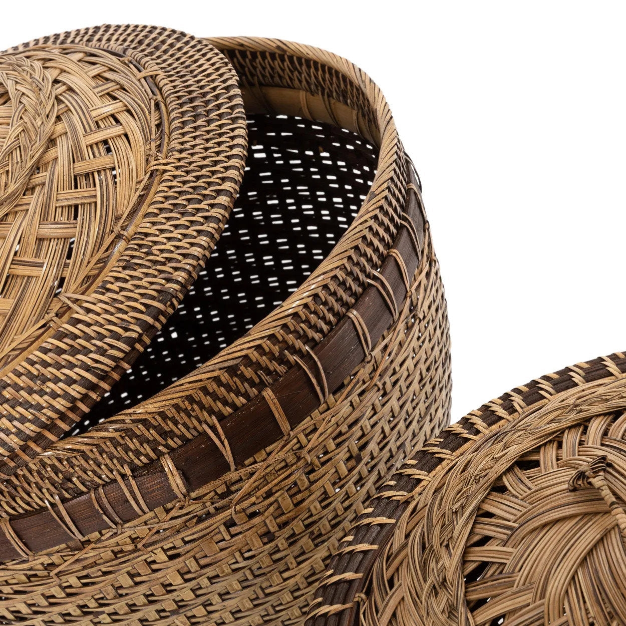 Bazar Bizar - Colonial Opbergmand Naturel Bruin L – 42 x 42 x 45 cm