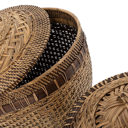 Bazar Bizar - Colonial Opbergmand Naturel Bruin L – 42 x 42 x 45 cm