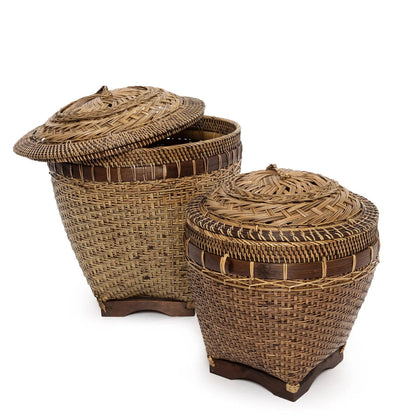 Bazar Bizar – Colonial Opbergmand Naturel bruin M – 35 × 40 cm