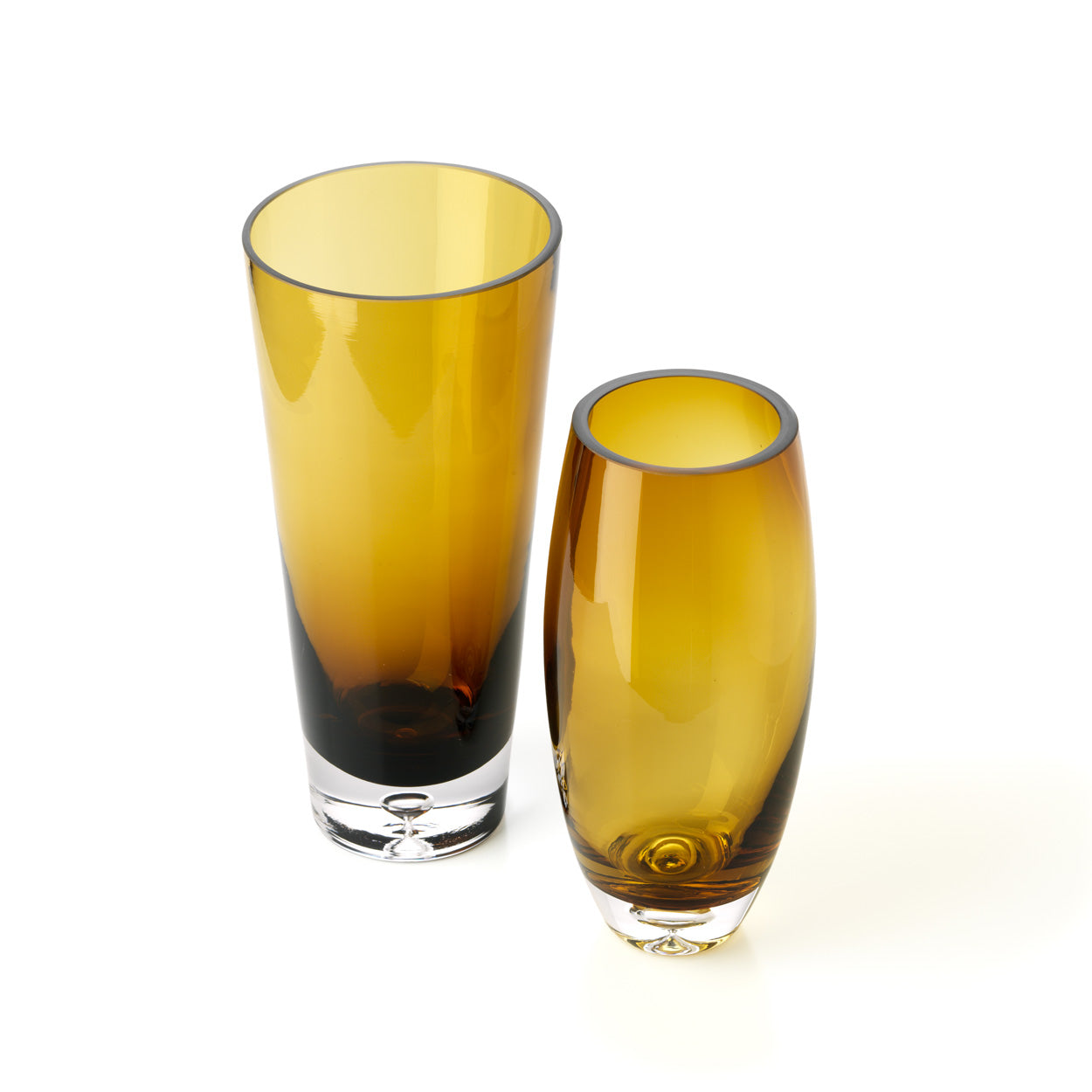 Bazar Bizar – Sunset Glow Vaas Bruin Goud L – 13 × 30 cm