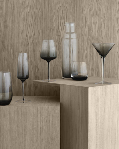 Broste Copenhagen - Smoke - Champagnerglas, 3er-Set