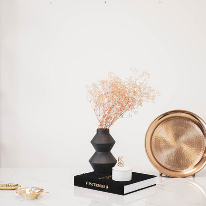 Housevitamin – Bio-Vase Schwarz – 13 x 13 x 22 cm
