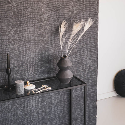 Housevitamin – Bio-Vase Schwarz – 13 x 13 x 22 cm