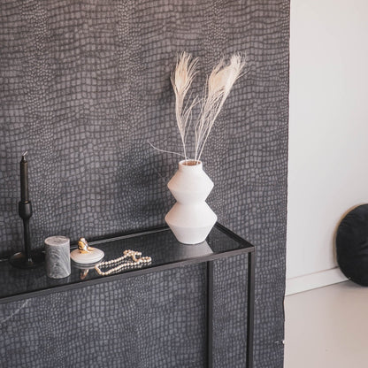 Housevitamin – Bio-Vase, Weiß – 13 x 13 x 22 cm