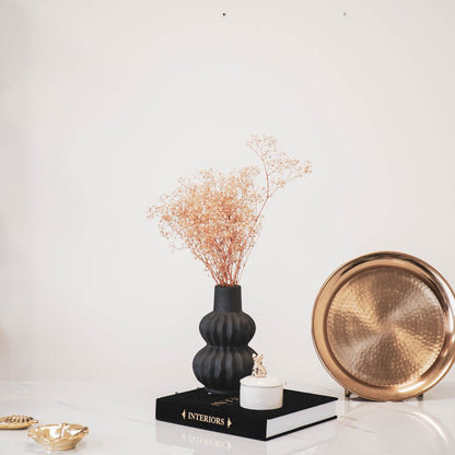 Housevitamin – Bio-Vase Schwarz – 15 x 15 x 24 cm