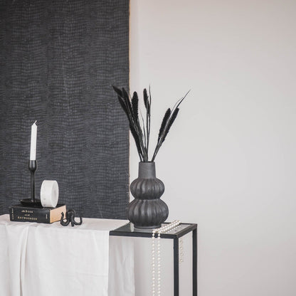 Housevitamin – Bio-Vase Schwarz – 15 x 15 x 24 cm