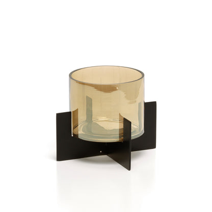Bazar Bizar kandelaar Hurricane X Low zwart 13 × 13 × 10 cm