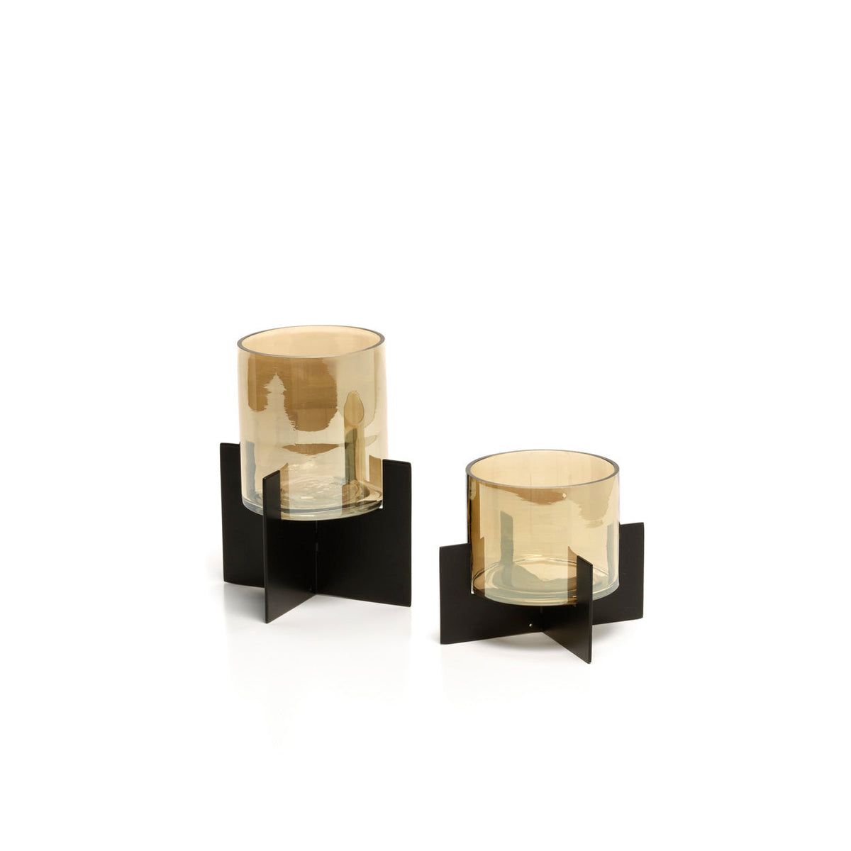 Bazar Bizar kandelaar Hurricane X Low zwart 13 × 13 × 10 cm
