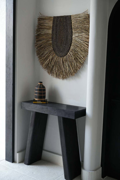 Bazar Bizar Whoopy vaas – zwart/naturel – L – productfoto 3