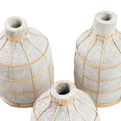Bazar Bizar Whoopy vaas – beton/naturel – L – productfoto 8