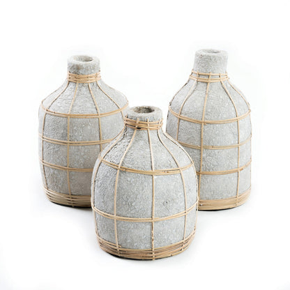 Bazar Bizar Whoopy vaas – beton/naturel – L – productfoto 9