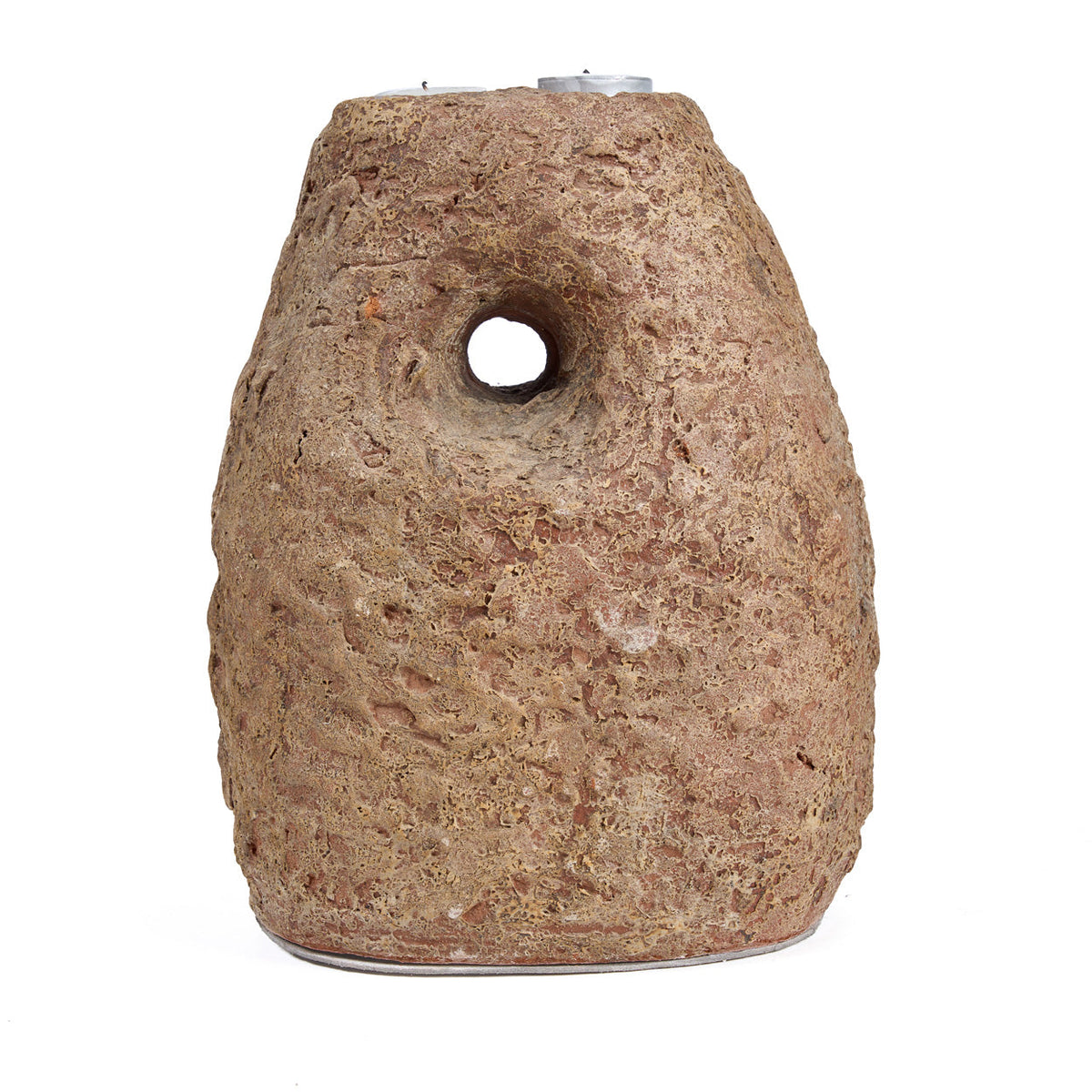 Bazar Bizar kandelaar Terra Totem bruin van terracotta 15 × 20 × 28 cm
