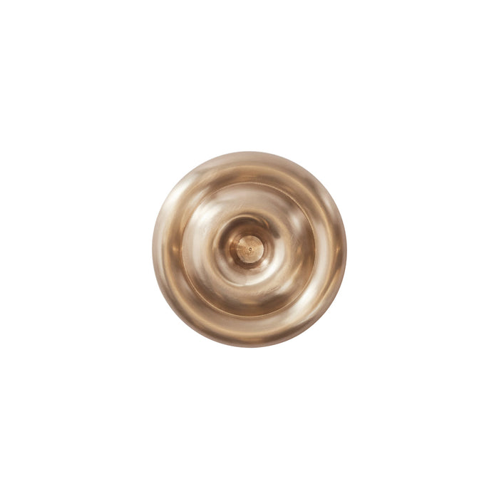 OYOY Living kandelaar Savi Low van geborsteld messing Ø12,5 × 3 cm