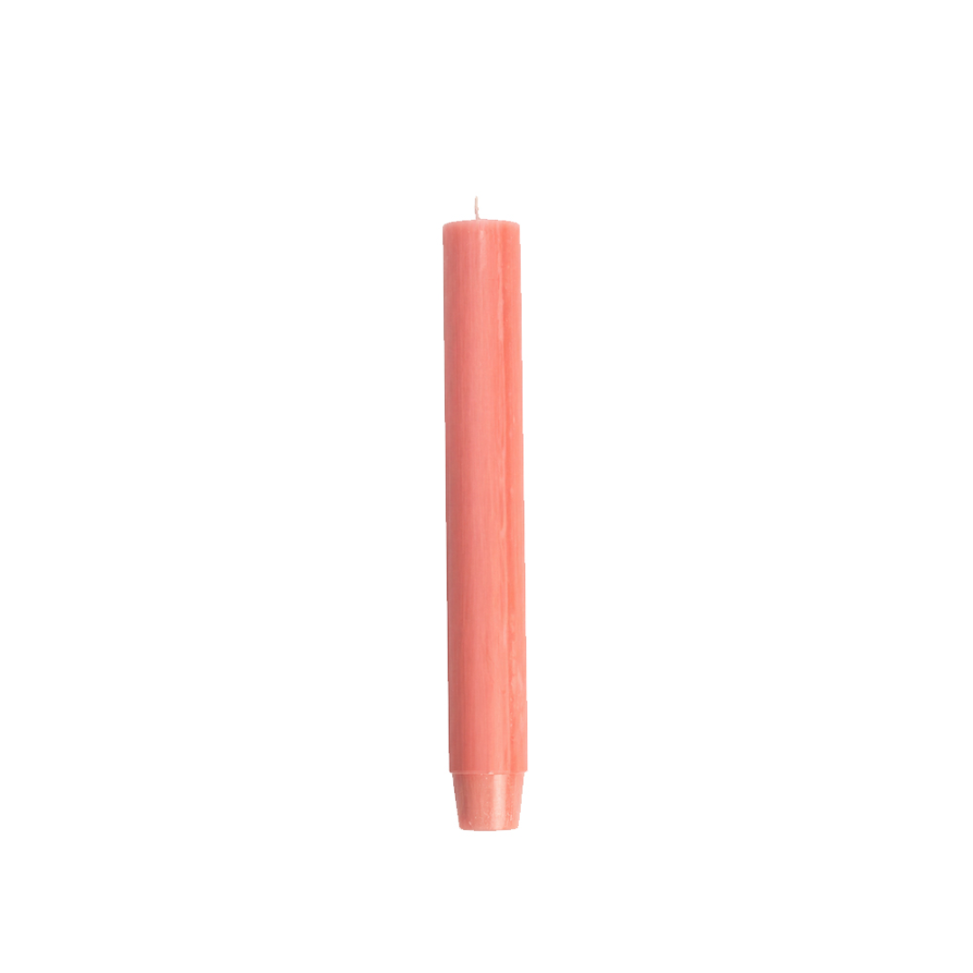 Rustik Lys dinerkaars paraffine Coral 2,6 x 18 cm