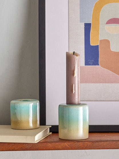Bloomingville - Candlestick Safie grün S/2