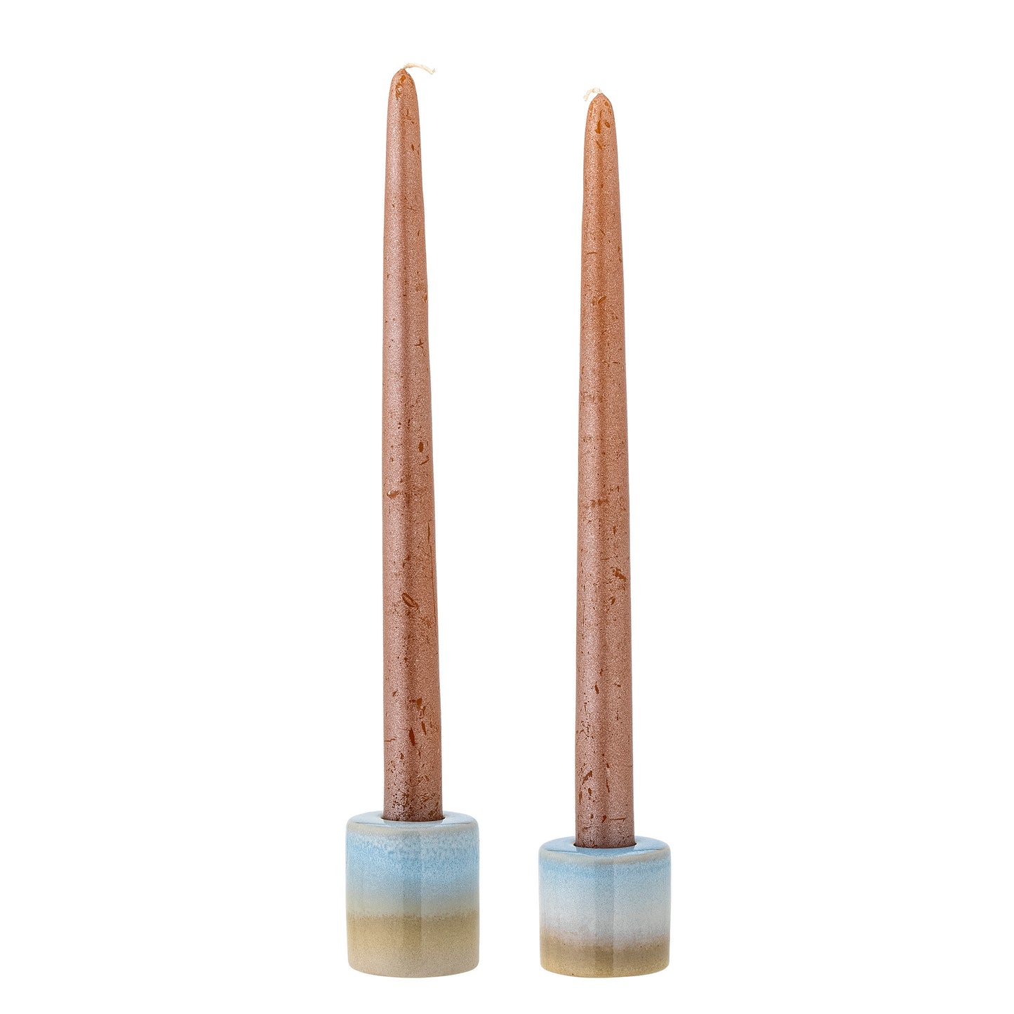 Bloomingville - Candlestick Safie blue S/2