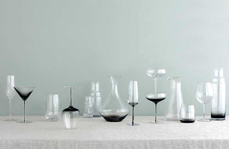 Broste Copenhagen - Smoke - Champagnerglas, 3er-Set