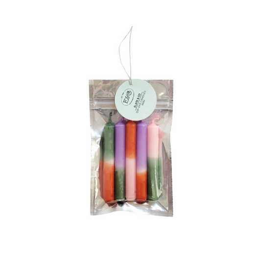 Elate &amp; Co. - Bleistiftkerzen DIP DYE Wintermix S/5